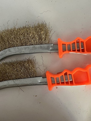 Wire brushes 24cm new, set of 7