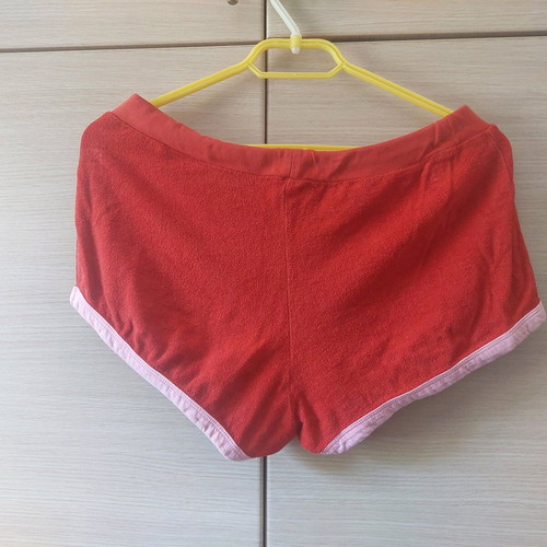 Women's shorts red with pink used, size Medium/Large