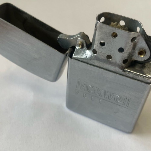 Maxwell Full pocket lighter used, collectible