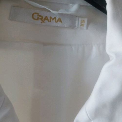 Grama white jacket used with gold buttons short