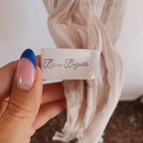 Women's scarf used, beige, also suitable as a shawl