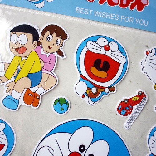 Μεγάλο φύλλο αυτοκόλλητων vintage Doraemon καινούργιο