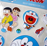Μεγάλο φύλλο αυτοκόλλητων vintage Doraemon καινούργιο