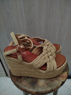 Migato platform sandals used, size 36, beige