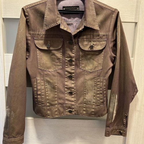 Roccobarocco Jeans vintage set jacket and pants size S/M like new