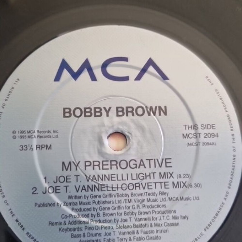 Bobby Brown My Prerogative vinyl used
