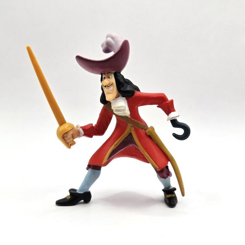 Captain Hook Bullyland figure used vintage Disney PVC collectible