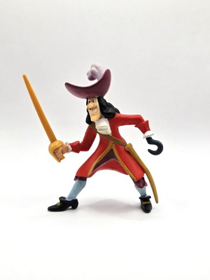 Captain Hook Bullyland figure used vintage Disney PVC collectible