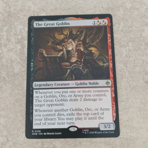 Magic the Gathering The Great Goblin card