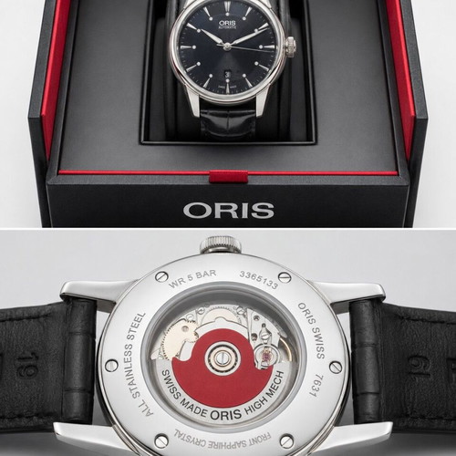 Oris Artelier Date Diamonds Automatic women's watch new, black