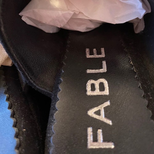 FABLE handmade suede sandals size 36 new, black