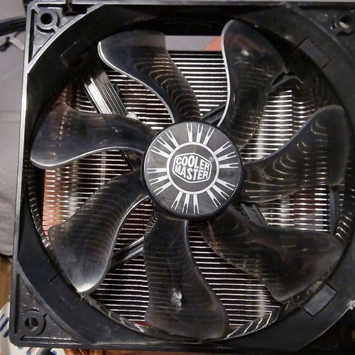 Cooler Master CPU Cooler used, 120mm PWM fan, 4 copper heatpipes