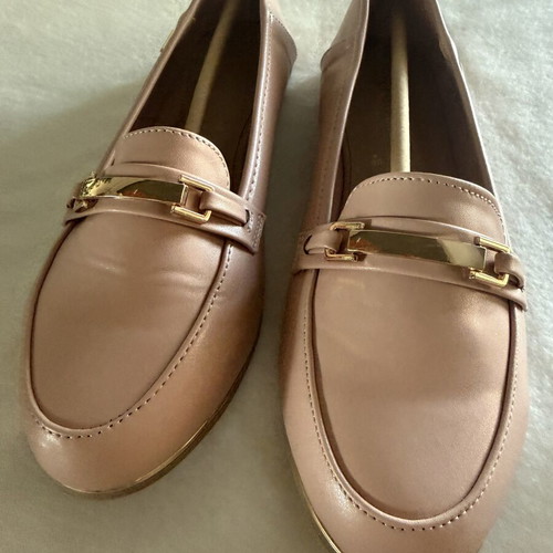 Accessorize Blush Rose Pink Loafers size 39, like new