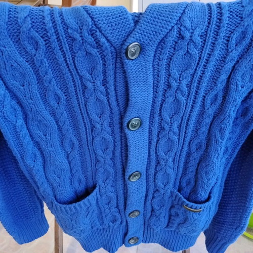 Tailor Made Knitwear blue knitted cardigan like new, size L