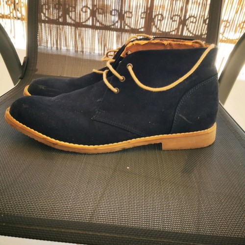H&M blue winter velour ankle boots used size 44