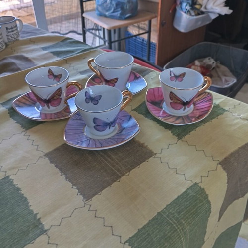 Trimar espresso coffee cup set of 4 like new