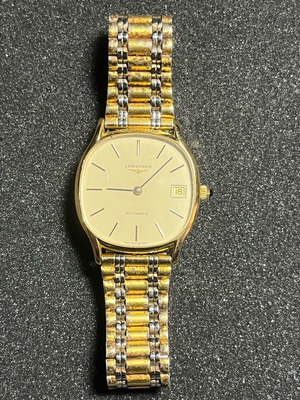 Longines watch used, gold plated, automatic, vintage