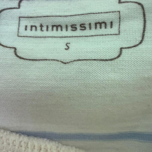 Intimissimi white cotton striped top like new, size S