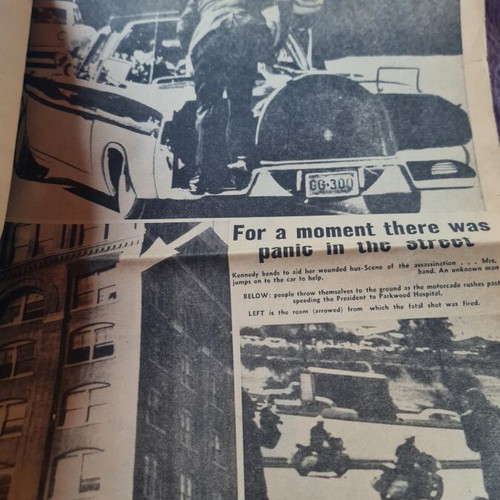 Newspaper John Kennedy like new, rare edition from JFK assassination times
