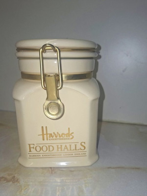 Harrods Food Halls κεραμικό βάζο αποθήκευσης σαν καινούργιο με καπάκι