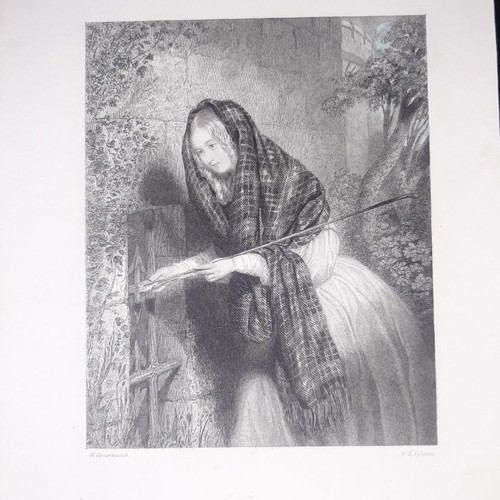 Catharine copperplate engraving used, 19th century, 1850