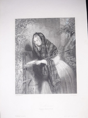 Catharine copperplate engraving used, 19th century, 1850