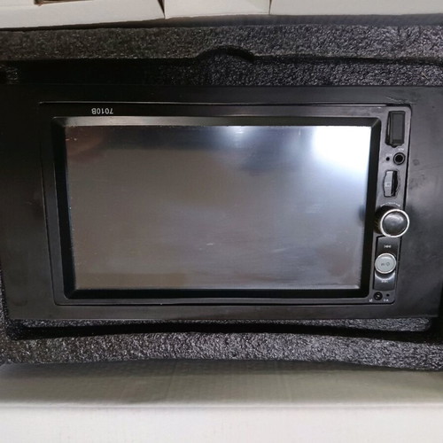 2Din car stereo like new with Greek menu, mounting base and frame