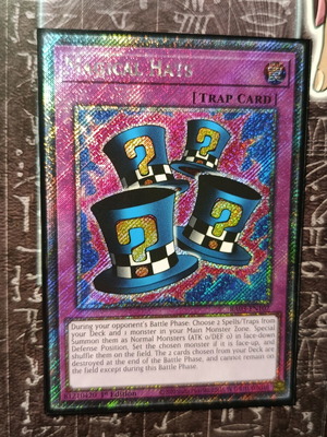 Magical Hats Yu-Gi-Oh! card like new with Ultra Pro sleeve