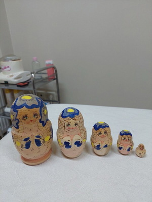 Matryoshka dolls from Russia, set of 5