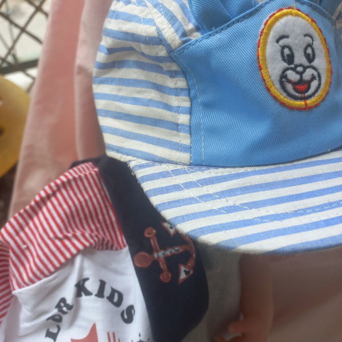 Baby hats set of 2 cotton Navy 0-6 months new