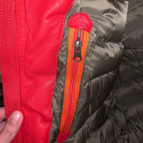 Parajumpers Josh leather aviator jacket red XL brand new