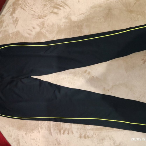 TU sportswear tracksuit new, size M, black with light green stripes