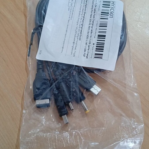 5-in-1 Charging Cable for Nintendo and Sony PSP, new, 1.2m