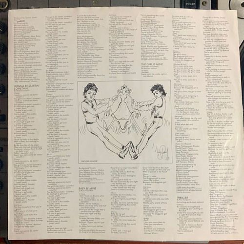 Michael Jackson Thriller vinyl LP album, imported