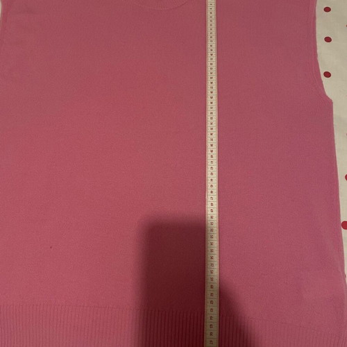 Benetton plus size wool and cashmere pink vest like new, large