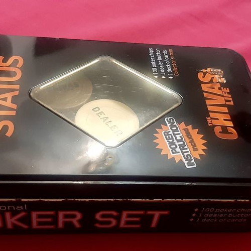 Poker set Chivas new in tin box