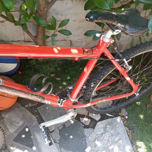 Downhill bike used, handmade aluminum frame, mountain