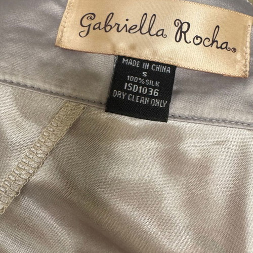 Gabriella Rocha Silk Blouse 100% One Shoulder, Long Sleeve, Like New