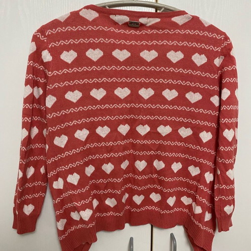 Attrattivo knitted cardigan like new, orange