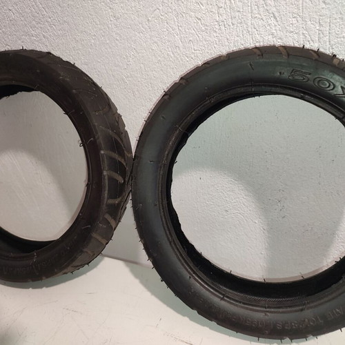 Tires 50 x 160 new, set of 4 with tubes