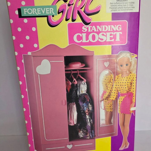 Forever Girl Standing Closet doll clothes wardrobe