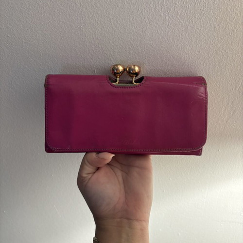 Ted Baker women's wallet, genuine leather, pink