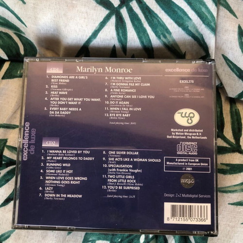 Marilyn Monroe double CD like new, entechno genre