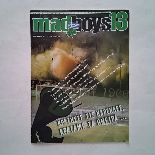 Mad Boys 13 Issue 49 2007 magazine used, Panathinaikos fans edition