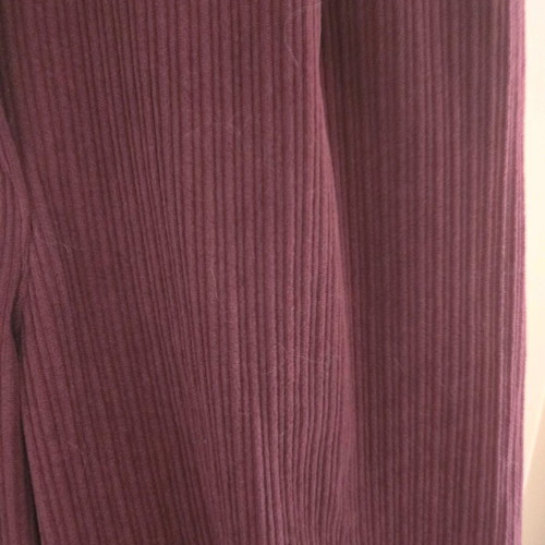 Corduroy baggy pants like new, size M, red with belt