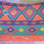 Tecnoskin women's toiletry bag new, colorful with purple lining
