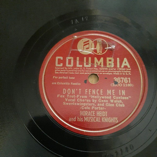 78 RPM Record Don't Fence Me In by Horace Heidt used, Latin