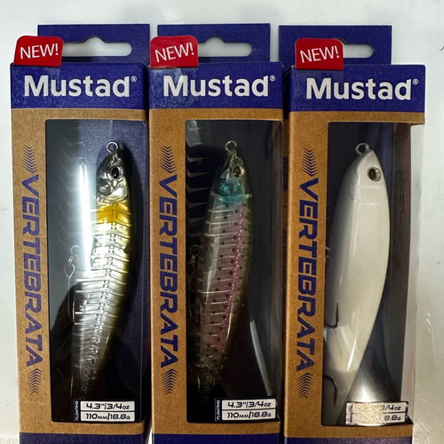 Mustad artificial lures new, set of 3 pieces