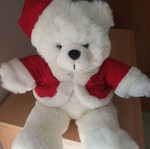 Plush Santa Bear like new