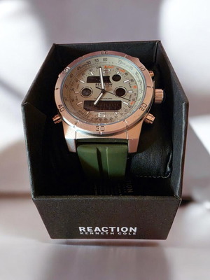 Reaction by Kenneth Cole ανδρικό ρολόι νέο μπεζ
